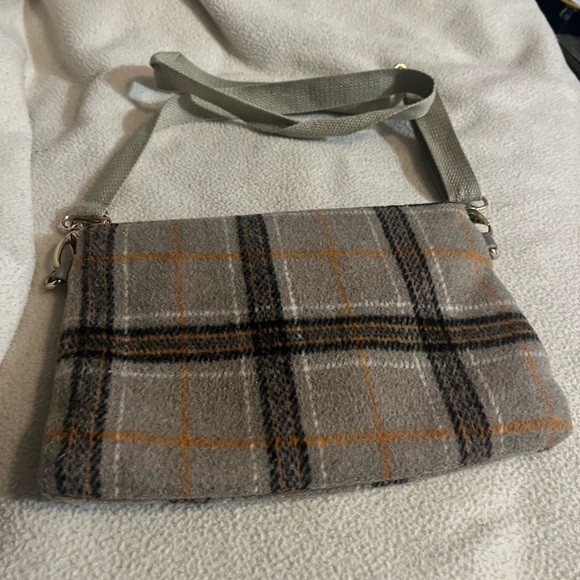Jenn & Co Flannel Striped Shoulder Bag Purse - Picture 6 of 8